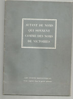 AUTANT DE NOMS QUI SONNENT COMME DES NOMS DE VICTOIRE , LES AVIONS BRITANNIQUES LEURS EXPLOITS DANS LA GUERRE AERIENNE - 1939-45
