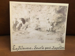 Luz St Sauveur * Sous Le Pont Napoléon * Photo Albuminée Circa 1905 - Luz Saint Sauveur