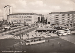 Berlin Wilmersdorf - Fehrbelliner Platz , Strassenbahn Tram , Bus 1961 - Wilmersdorf