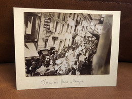 Barèges * La Fête Des Fleurs * Hôtel RICHELIEU & D'ANGLETERRE * Photo Albuminée Circa 1902 - Autres & Non Classés