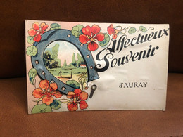 Auray * Carte à Système Ancienne Complète * Fermoi Métal - Auray