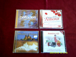 LOT DE 4 CD NEUF DE COMPILATION + DE 80 TITRES  / BALLADES  & MOTS D'AMOUR + QUELQUE MOTS D'AMOUR + ANNEES 60 2 CD + MEL - Colecciones Completas