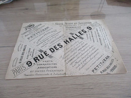 Immobilier Rare Buvard Paris Rue Des Halles Comptoir Immobilier Petitjean Pli Archivage - I