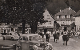 Altenau - Marktplatz , VW Volkswagen Kafer Bug Coccinelle , Opel Olympia - Altenau