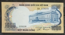 South Viet Nam Vietnam 1000 1,000 Dông AU ERROR Elephant Banknote Note 1972 - Pick # 34 / 02 Photos - Viêt-Nam