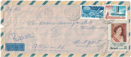 Brésil - Corupa - Est Santa Catarina - Lettre Avion Recommandée Pour L'Allemagne - 70 Cts Elizabeth II - 26 Mai 1970 - Used Stamps