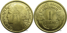 France - IIIe République - 1 Franc Morlon 1938 - SUP+/MS62 - Fra3111 - 1 Franc