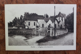 FLINS (78) - L'EGLISE ET LE CIMETIERE - Flins Sur Seine