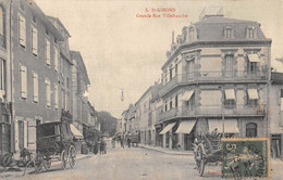 CPA 09 SAINT GIRONS GRANDE RUE VILLEFRANCHE - Saint Girons