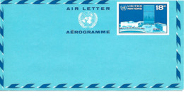 Aérogramme Nations Unies 18c Neuf - Luftpost