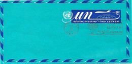 Aérogramme Nations Unies 15c Oblitéré Flamme Pj NY 16 Oct I972 - Airmail