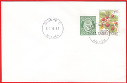 NORWAY - HALDEN Glenne C (Østfold County = Viken From Jan.1 2020) Last Day - Postoffice Closed On 1997.12.31 - Local Post Stamps