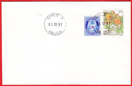 NORWAY - HALDEN Gimle D (Østfold County = Viken From Jan.1 2020) Last Day - Postoffice Closed On 1997.12.31 - Emisiones Locales