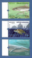 Portugal  / Azoren  / Madeira  07.05.2021 , EUROPA CEPT National Gefährdete Wildtiere - Postfrisch / MNH / (**) - Unused Stamps