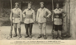 Delcampe - LA TREMBLADE TIRAILLEURS MALGACHES EN 1917 - La Tremblade