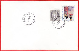 NORWAY - 1642 SALTNES 22 Mm Postmark Diameter (Østfold County) Last Day - Postoffice Closed On 1997.10.31 - Emisiones Locales