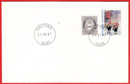 NORWAY - 1642 SALTNES 24 Mm Postmark Diameter (Østfold County) Last Day - Postoffice Closed On 1997.10.31 - Lokale Uitgaven