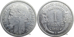 France - IVe République - 1 Franc Morlon Aluminium, Poids Léger 1950 B - TTB+/AU50 - Fra3140 - 1 Franc