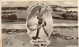 ANGLETERRE FALMOUTH MULTIVUES CARTE PHOTO - Falmouth