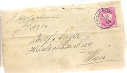 LETTER 1878RUSZKA-BANYA  A WIEN - Lettres & Documents