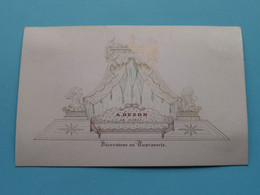 Delcampe - A. DEZON > Paris Decorateur En Tapisserie ( Carte Porcelaine / Porzellan / Porselein ) See SCANs ! - Visitenkarten