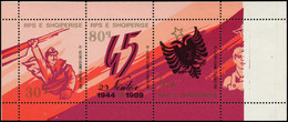 ** ALBANIE - Poste - 2211/14, Bande 4 Dont 2214 Imprimé Partiellement: 45ème An. De La Libération - Other & Unclassified