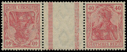 ** ALL. EMPIRE - Timbres De Carnets - Michel KZ 5F (Stumpfrot), Signé Bechtold: 40+40pf. Germania - Other & Unclassified