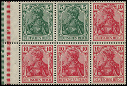 ** ALL. EMPIRE - Timbres De Carnets - Michel HB 9 IabA: 5pf. (x2) + 10pf. (x4), Feuillet Complet Germania - Other & Unclassified