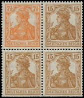 * ALL. EMPIRE - Timbres De Carnets - Michel W 10 Ba, Bloc De 4: 7/5pf. + 15pf. (x3) Germania - Other & Unclassified