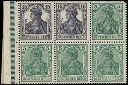 * ALL. EMPIRE - Timbres De Carnets - Michel HB 17 AaB, Feuille Complet: 15pf (x2) + 5pf (x4) Germania - Other & Unclassified