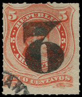 O ARGENTINE - Poste - 30a, Surcharge Renversée: 2/5c. Rouge - Sonstige & Ohne Zuordnung