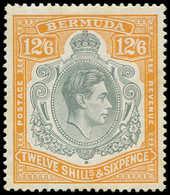 * BERMUDES - Poste - 118B, Dentelé 14: 12/6 George VI (SG 120 A) - Bermuda
