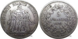 France - IIIe République - 5 Francs Hercule, IIIe République 1875 A - TB/VF30 - Fra4329 - J. 5 Francs