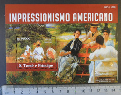 St Thomas 2015 American Impressionists Art William Chase Women S/sheet Mnh - Ganze Bögen