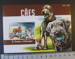 St Thomas 2015 Dogs Animals Airedale Yorkshire Terrier S/sheet Mnh - Hojas Completas