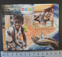 St Thomas 2013 Unesco World Water Day Children S/sheet Mnh - Hojas Completas