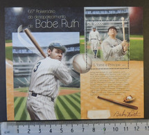 St Thomas 2013 Sport Babe Ruth Baseball S/sheet Mnh - Volledige & Onvolledige Vellen