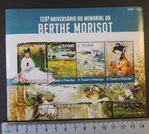 St Thomas 2015 Bertha Morisot Art Women Children M/sheet Mnh - Full Sheets & Multiples