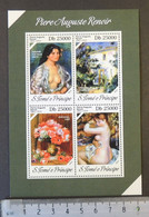 St Thomas 2013 Pierre Auguste Renoir Art Women Nudes M/sheet Mnh - Volledige & Onvolledige Vellen