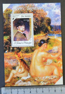 St Thomas 2013 Pierre Auguste Renoir Art Women Nudes S/sheet Mnh - Full Sheets & Multiples