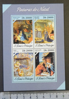 St Thomas 2013 Christmas Art Religion Nativity M/sheet Mnh - Feuilles Complètes Et Multiples