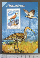 St Thomas 2013 Extinct Birds S/sheet Mnh - Full Sheets & Multiples