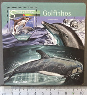 St Thomas 2015 Dolphins Mammals Marine Life S/sheet Mnh - Hojas Completas