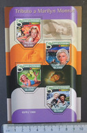 St Thomas 2015 Marilyn Monroe Cinema Music Women M/sheet Mnh - Full Sheets & Multiples