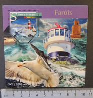 St Thomas 2015 Lighthouses Cabo Point Birds Gulls S/sheet Mnh - Full Sheets & Multiples