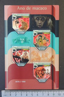 St Thomas 2015 Lunar New Year Monkey Apes Animals M/sheet Mnh - Volledige & Onvolledige Vellen