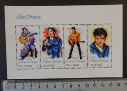 St Thomas 2013 Elvis Presley Cinema Music M/sheet Mnh - Hojas Completas