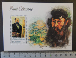 St Thomas 2013 Paul Cezanne Art S/sheet Mnh - Feuilles Complètes Et Multiples