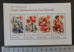St Thomas 2013 Red Cross Medical Women M/sheet Mnh - Full Sheets & Multiples