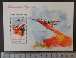 St Thomas 2013 Special Transport Rescue Aviation Conair Firecat Tanker 910 S/sheet Mnh - Volledige & Onvolledige Vellen